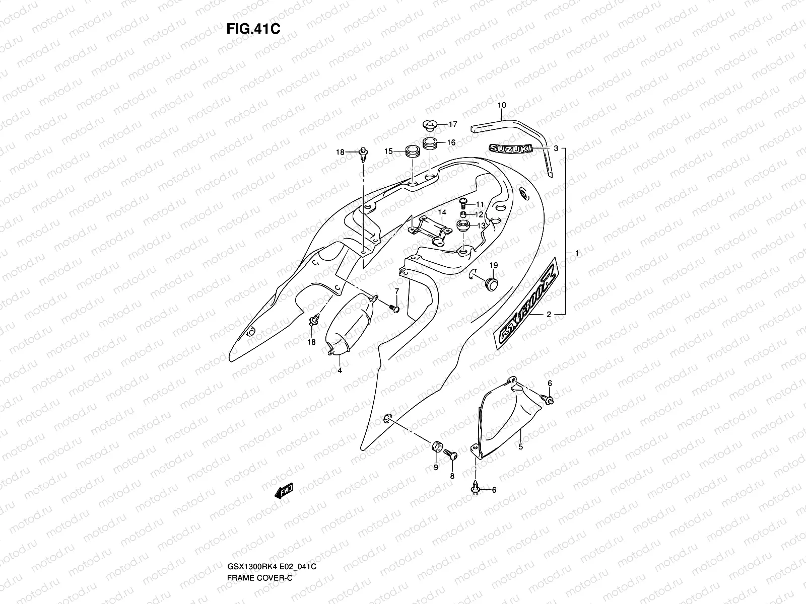 41C - FRAME COVER (MODEL K7)