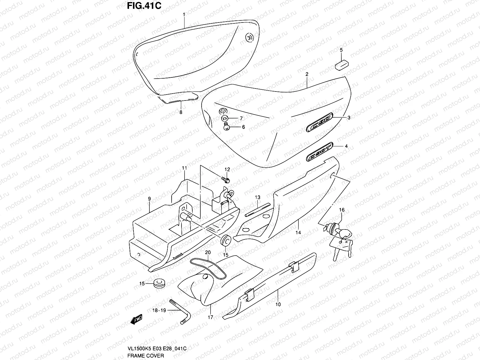 41C - FRAME COVER (MODEL K9)