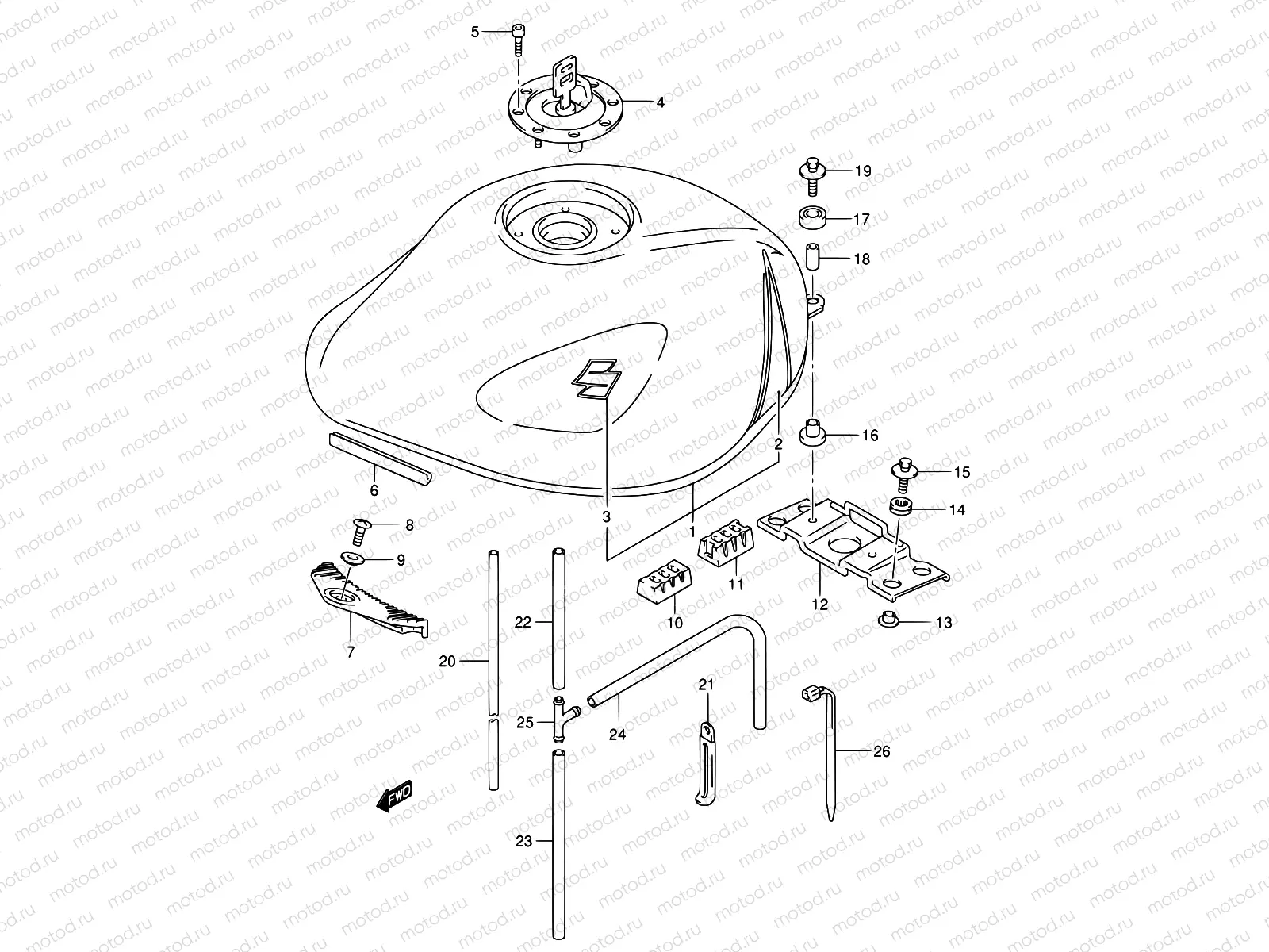41C - FUEL TANK (GSF1200ZK4)