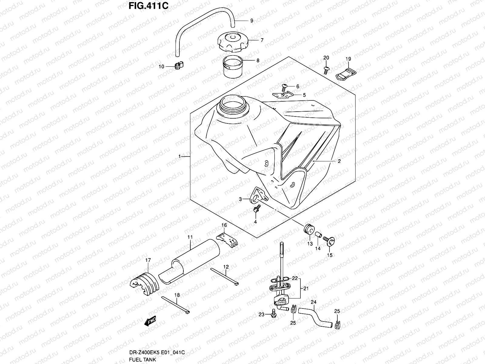 41C - FUEL TANK (MODEL K9)