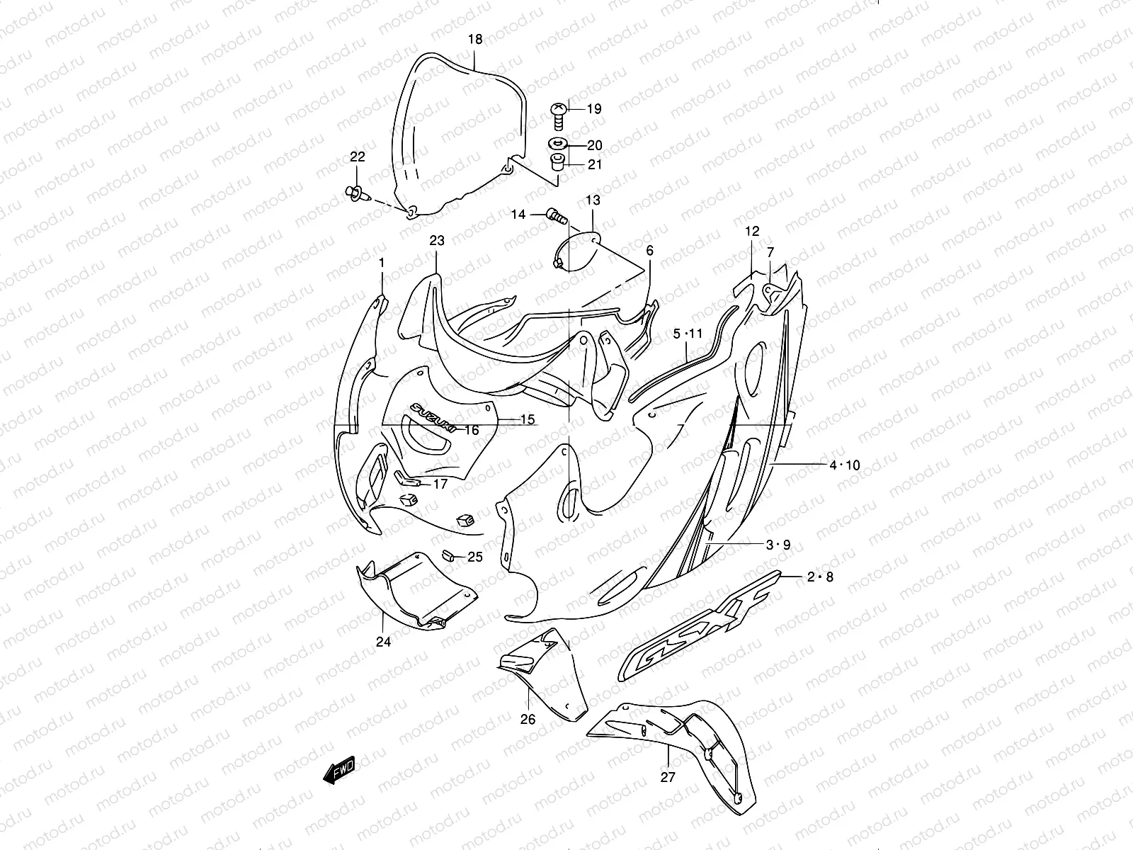 41D - COWLING BODY (MODEL K2)