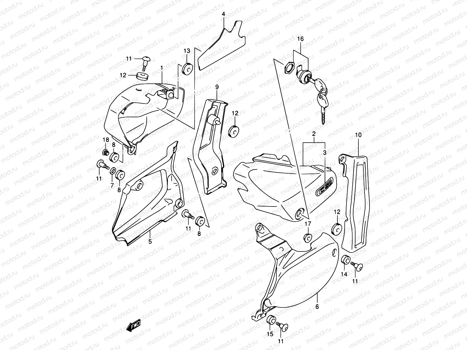 41D - FRAME COVER (MODEL K5)