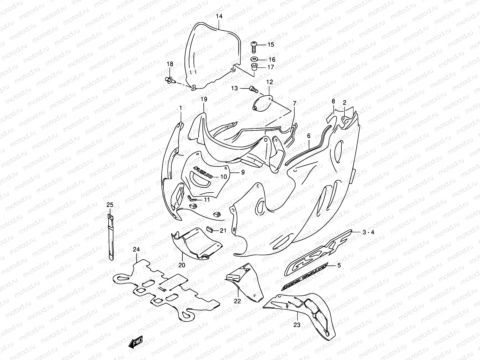 41E - COWLING BODY (MODEL K3)