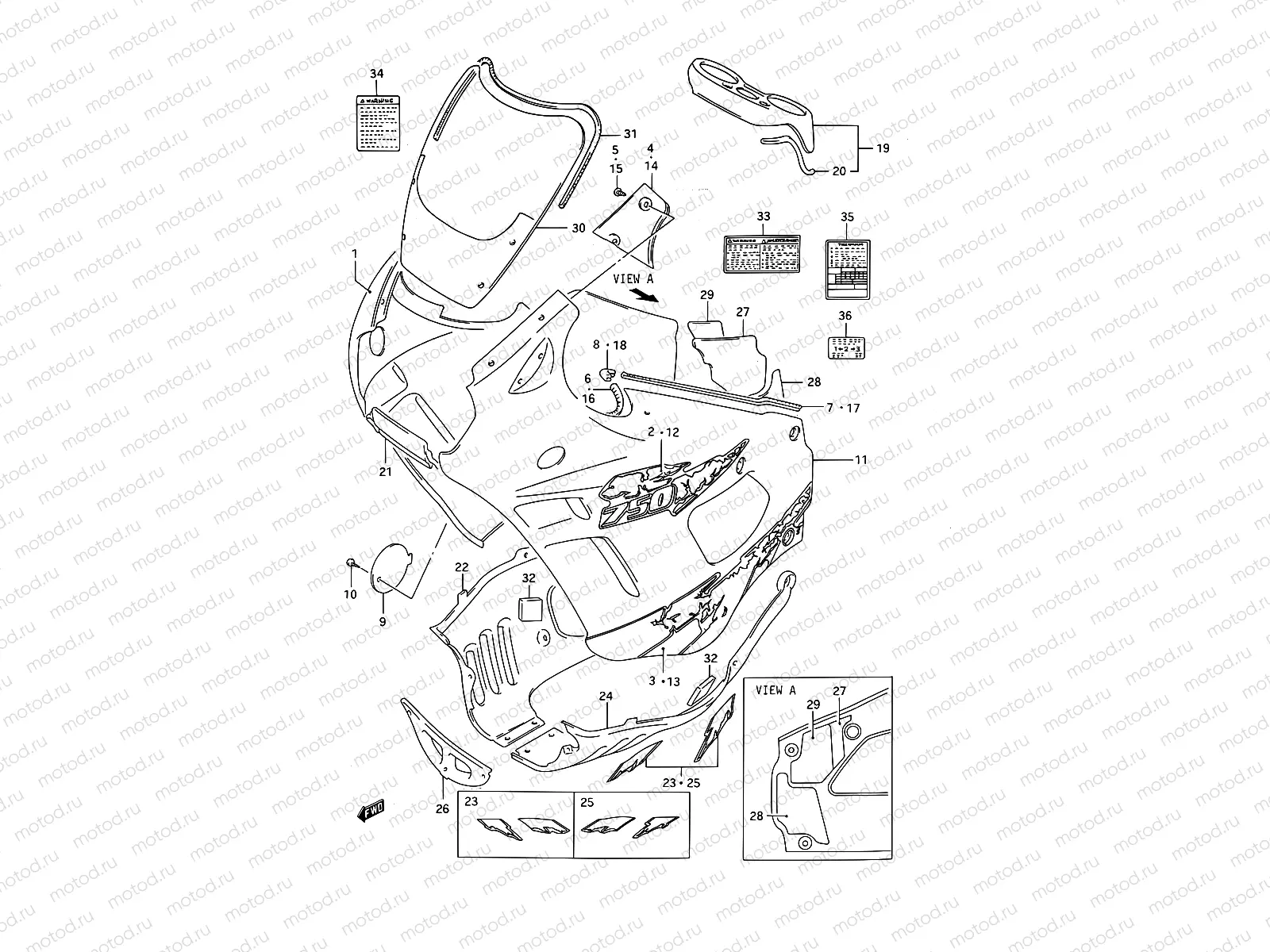 41F - COWLING BODY (MODEL S)
