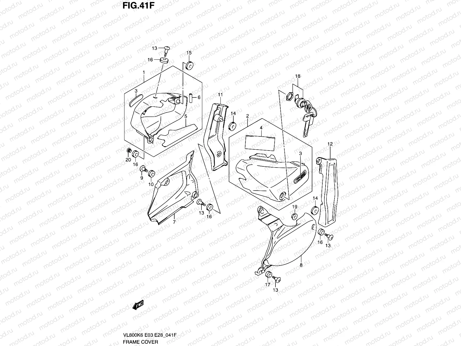 41F - FRAME COVER (MODEL L0)