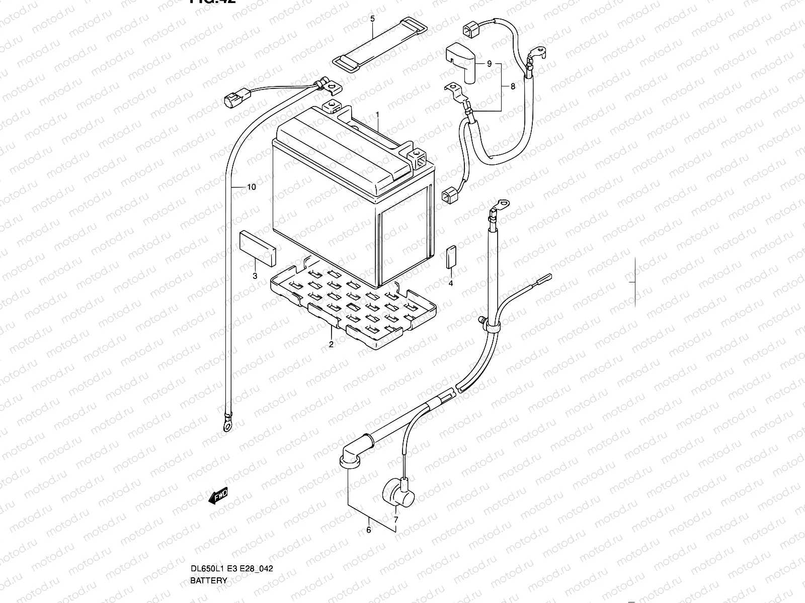 42 - BATTERY (DL650AL1 E33)