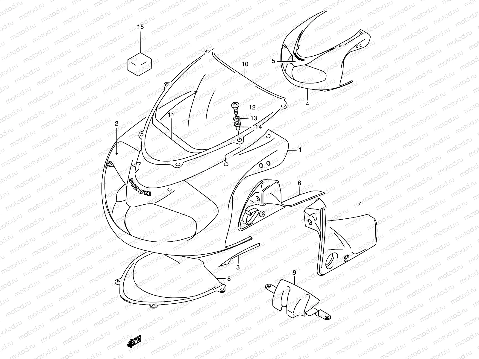 42 - COWLING BODY (MODEL W)
