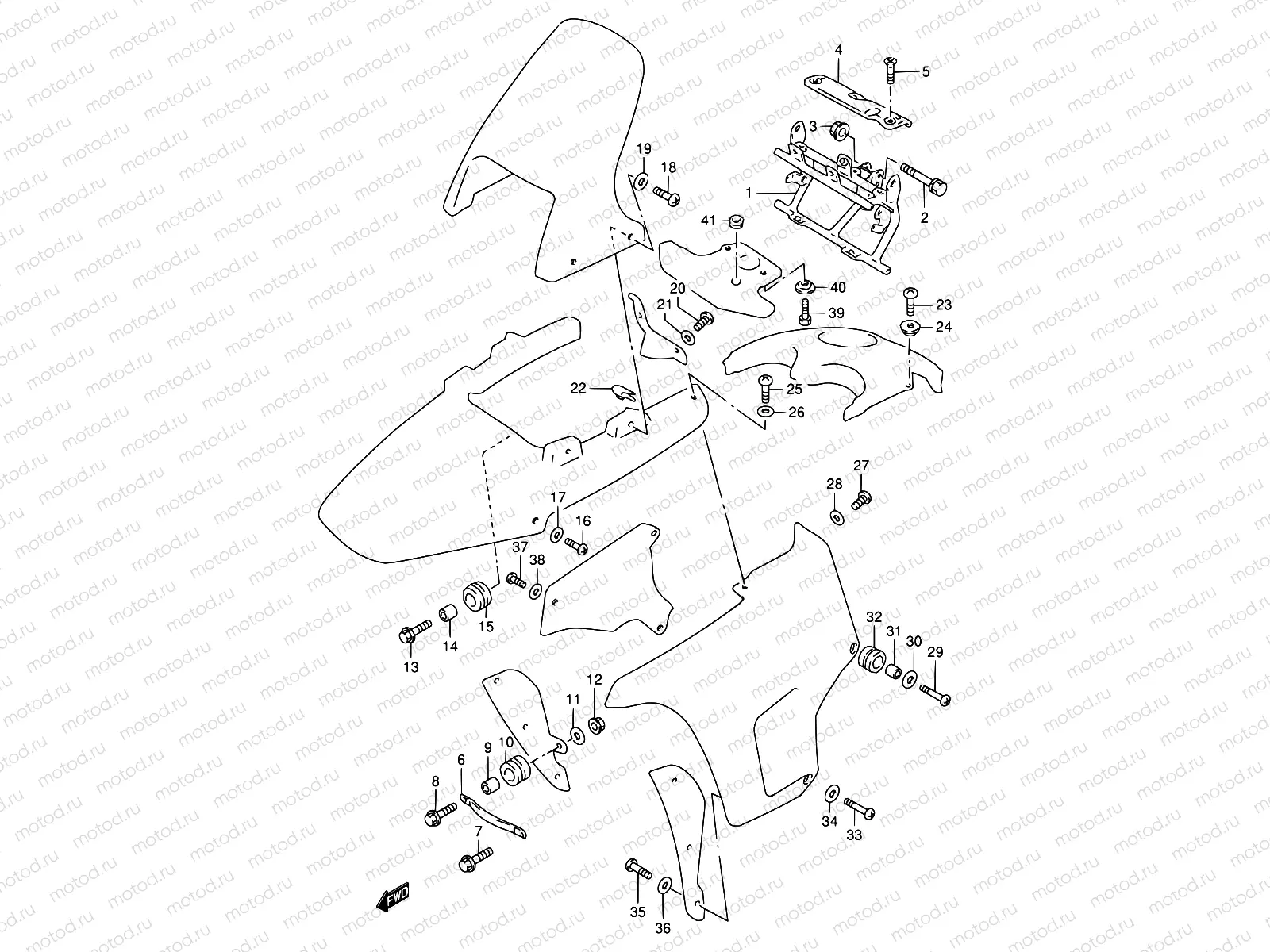 42 - COWLING FITTING SET