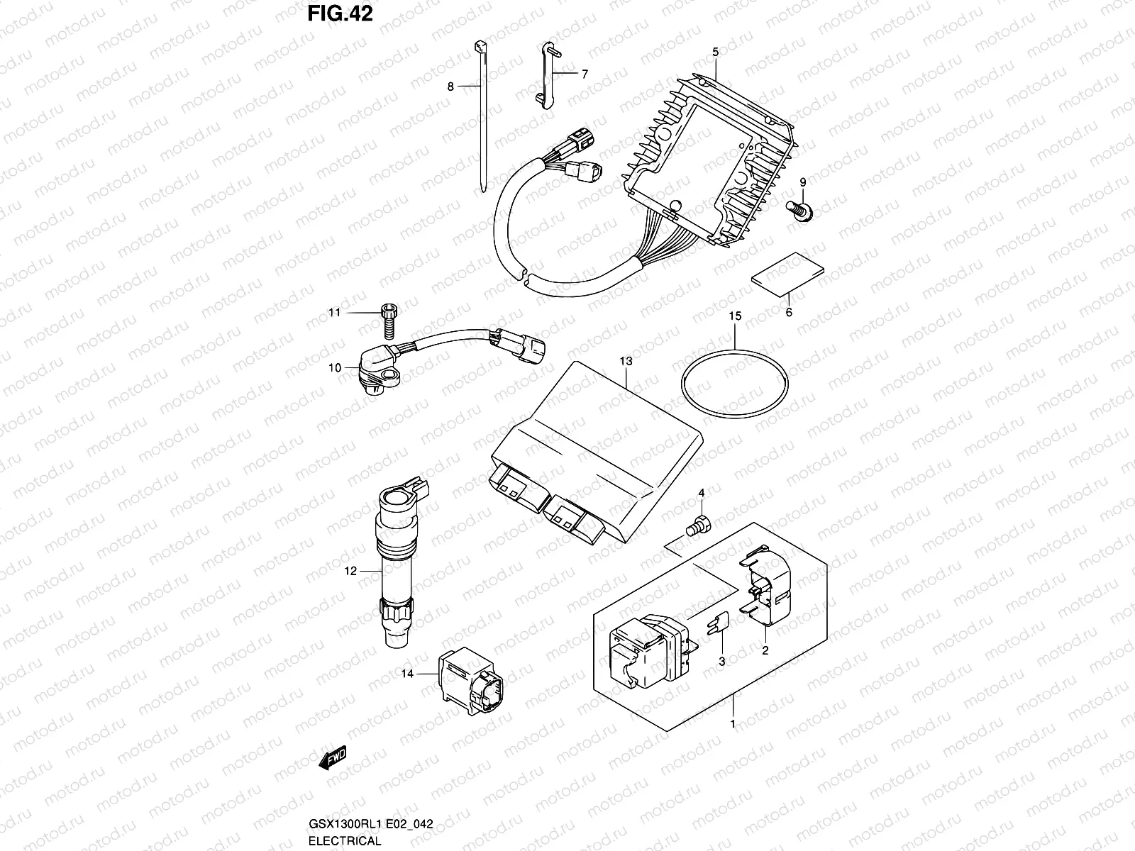 42 - ELECTRICAL (GSX1300RL1 E51)