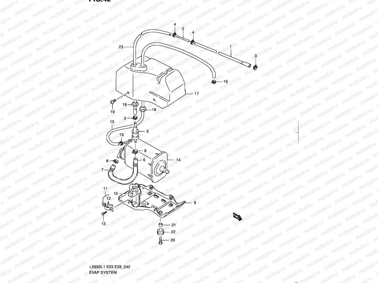 42 - EVAP SYSTEM (LS650L1 E33)