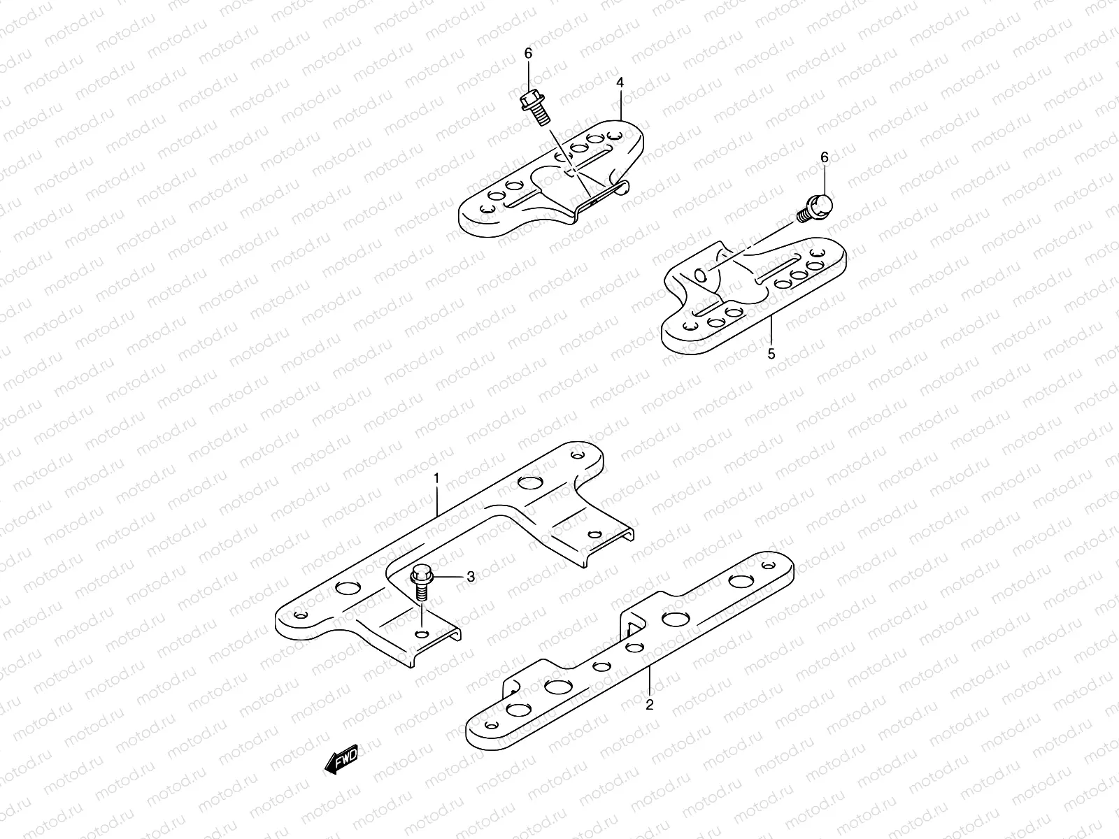42 - FOOTBOARD BRACKET