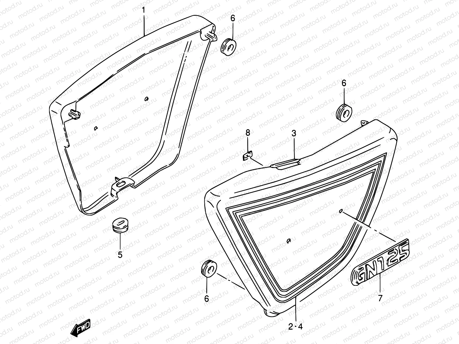 42 - FRAME COVER (MODEL D/K/M/N/R)