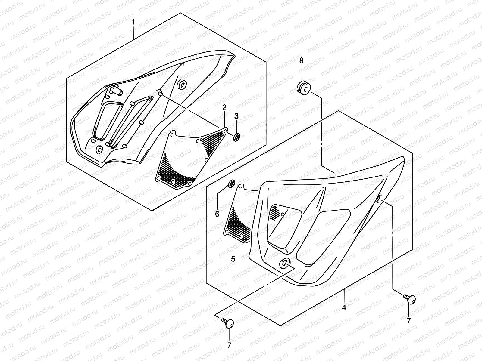 42 - FRAME HEAD COVER (GSF650/A)
