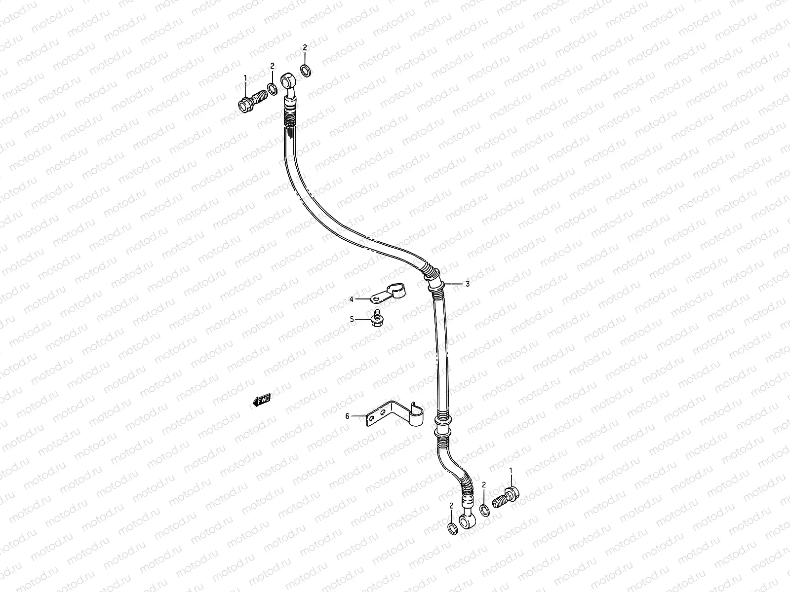 42 - FRONT BRAKE HOSE