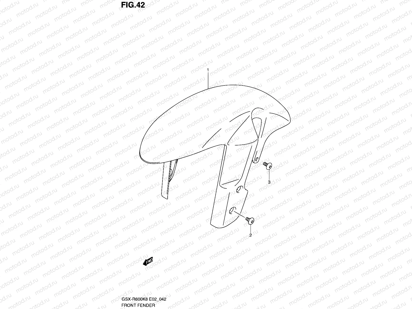 42 - FRONT FENDER