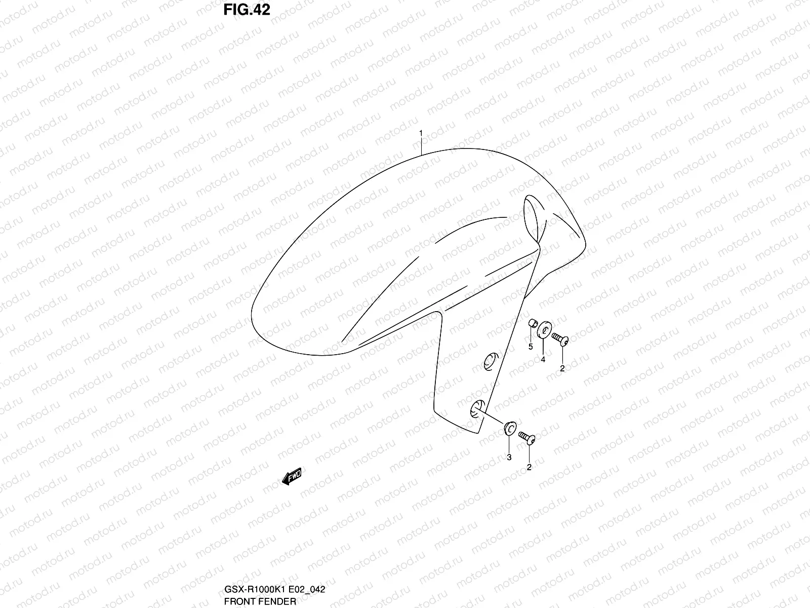 42 - FRONT FENDER