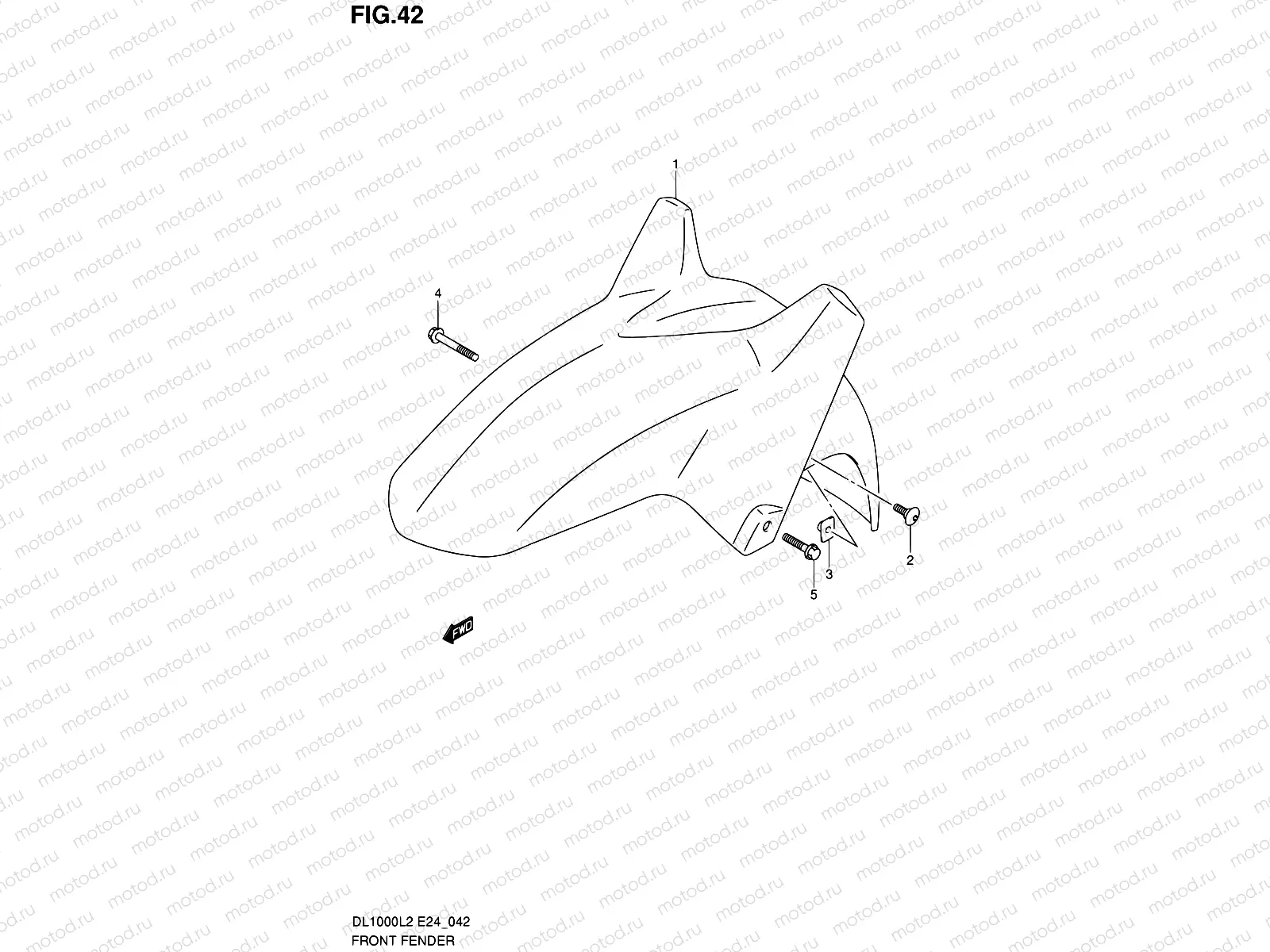 42 - FRONT FENDER