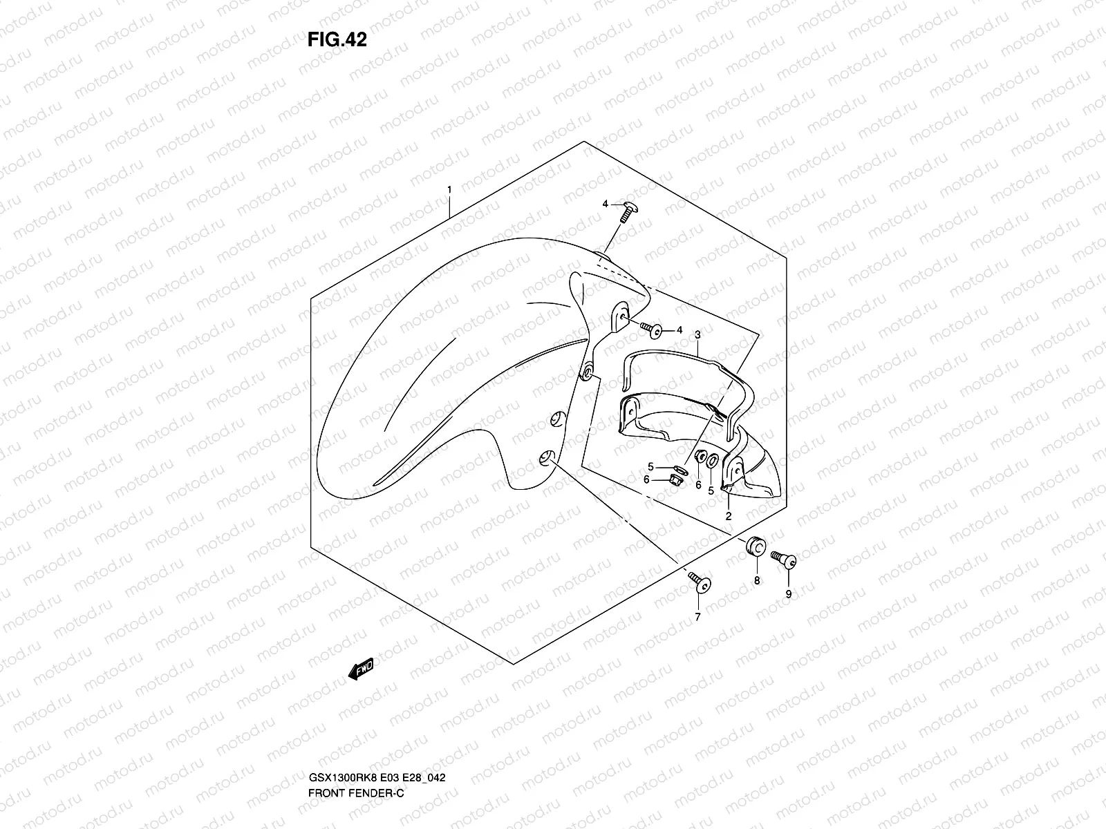 42 - FRONT FENDER