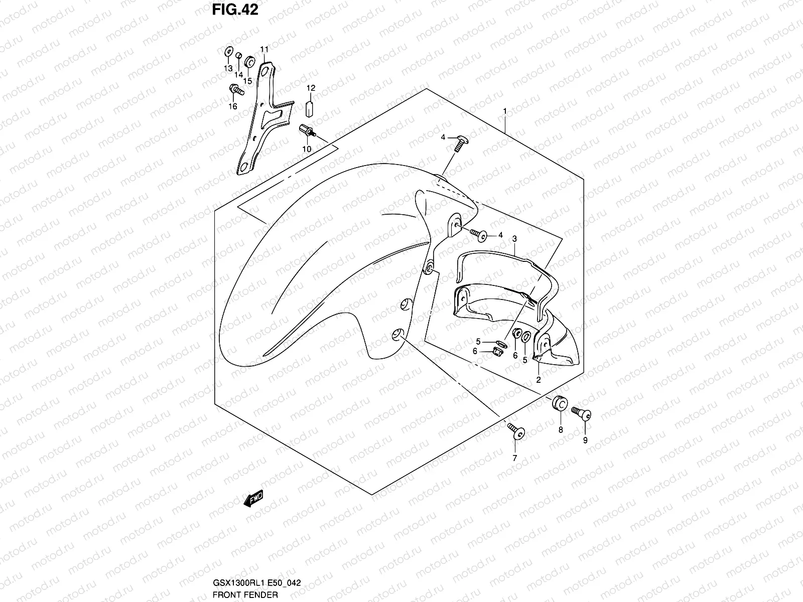42 - FRONT FENDER