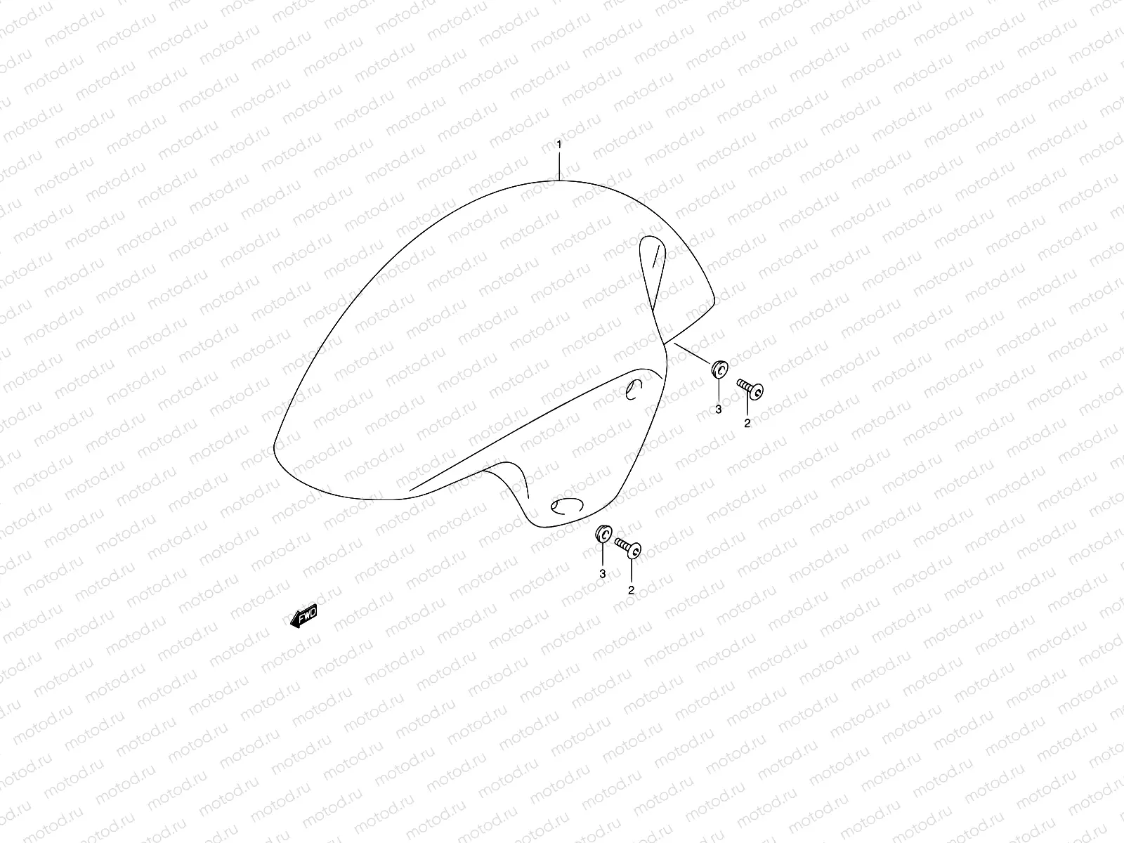 42 - FRONT FENDER (MODEL K4)