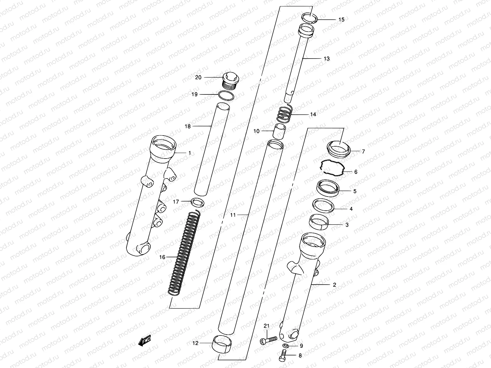 42 - FRONT FORK DAMPER