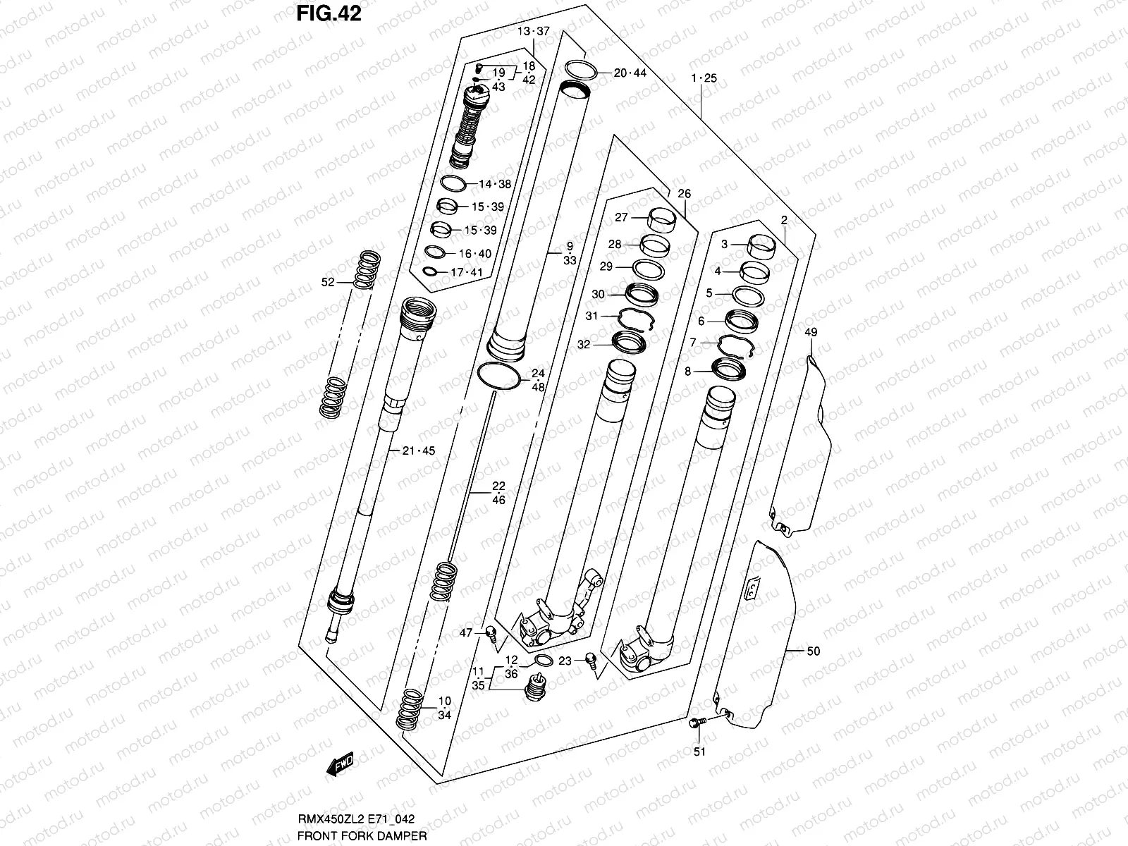 42 - FRONT FORK DAMPER