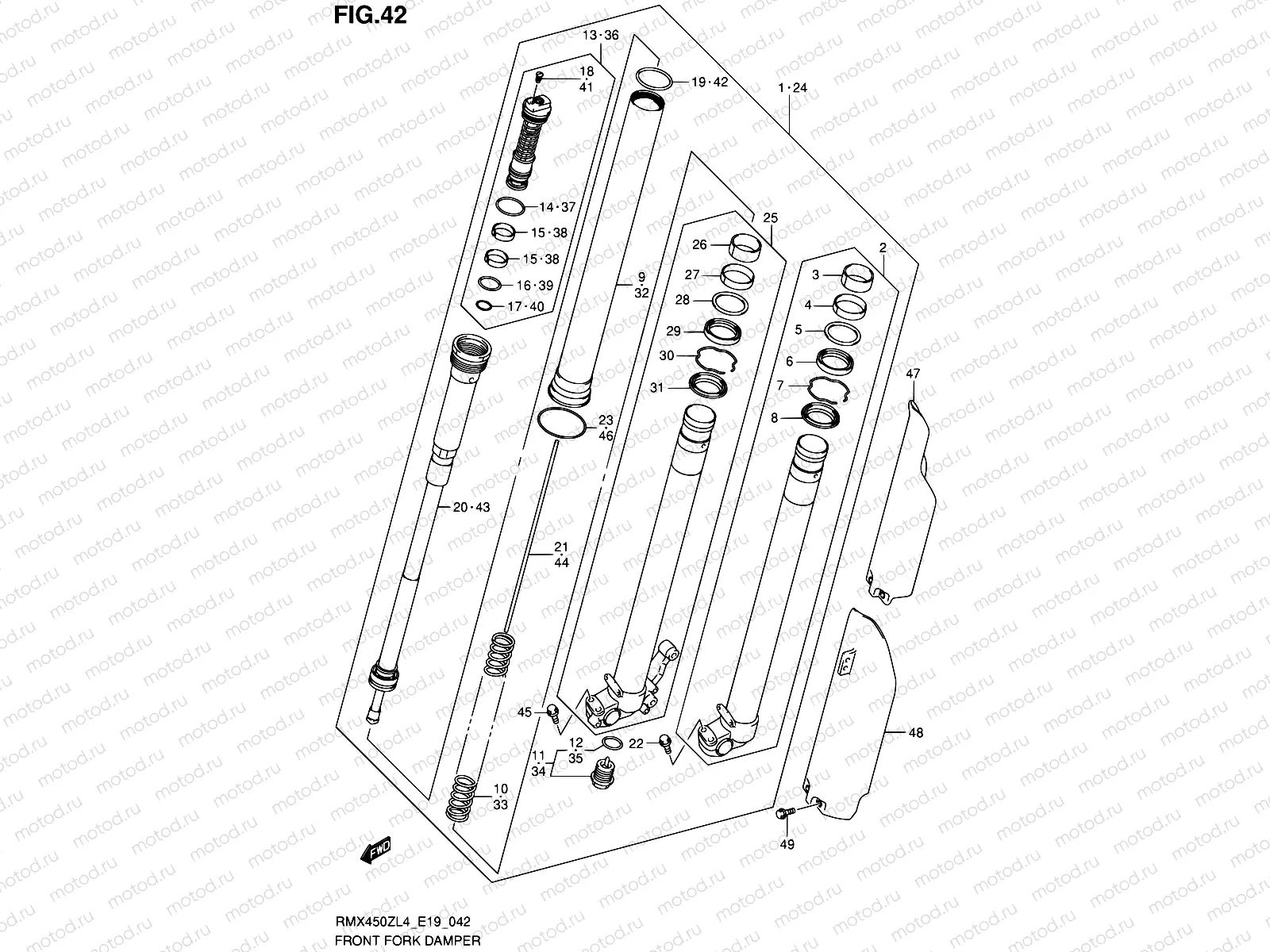 42 - FRONT FORK DAMPER