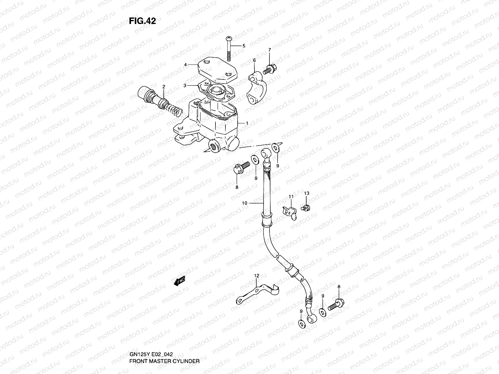 42 - FRONT MASTER CYLINDER