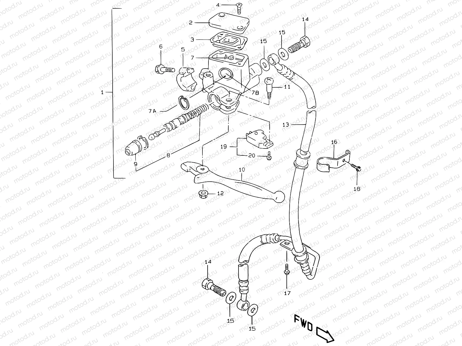 42 - FRONT MASTER CYLINDER (MAGURA)