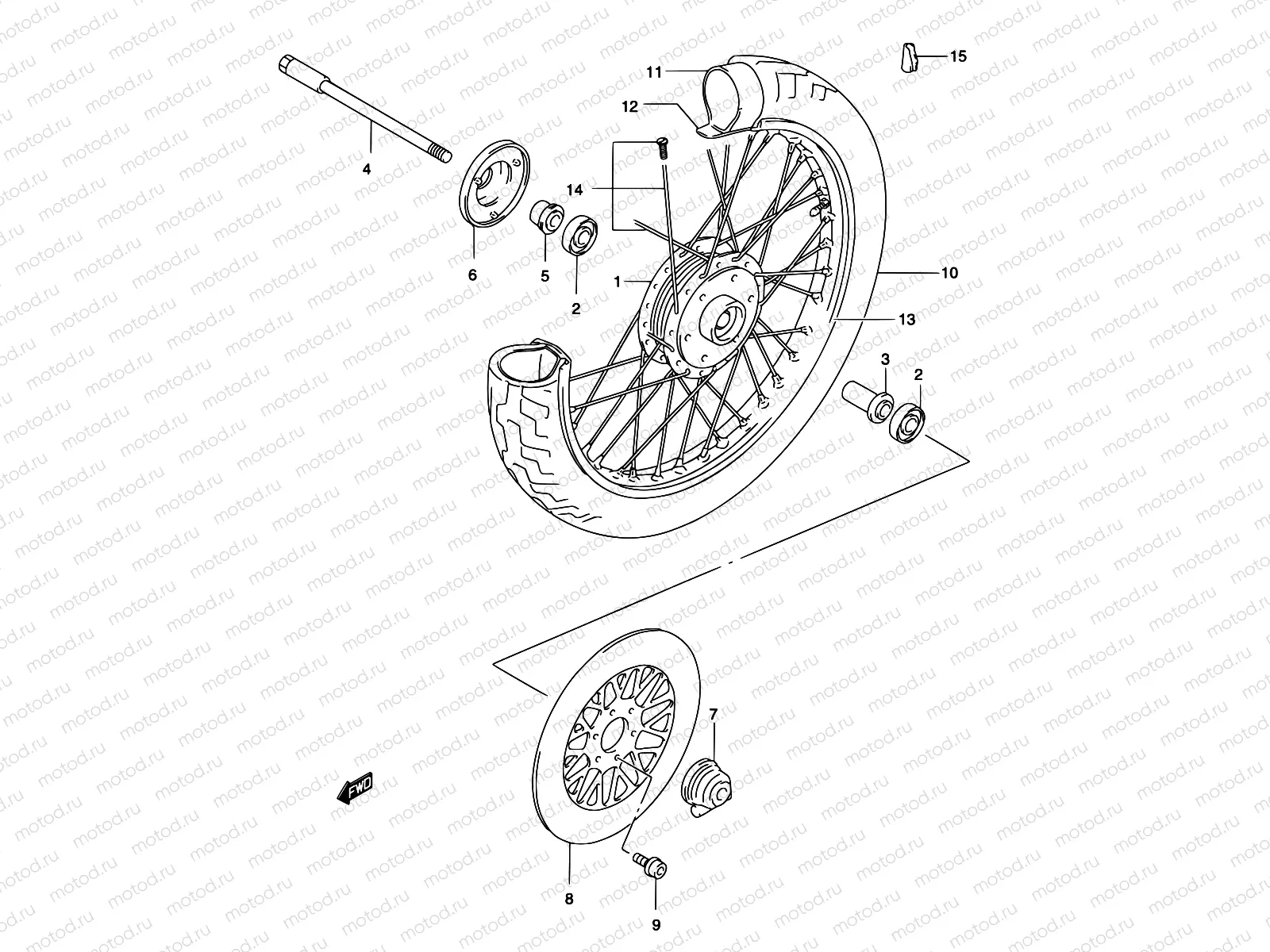 42 - FRONT WHEEL