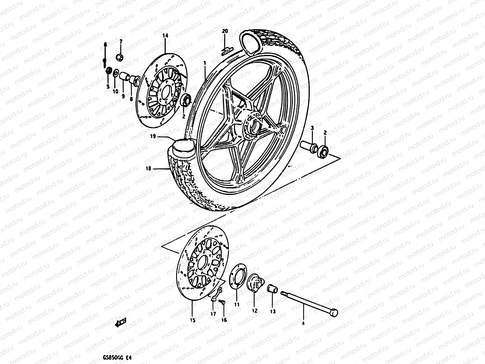 42 - FRONT WHEEL
