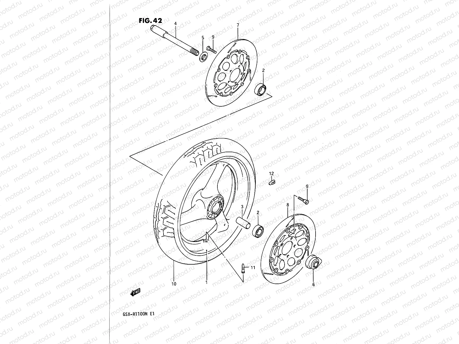 42 - FRONT WHEEL