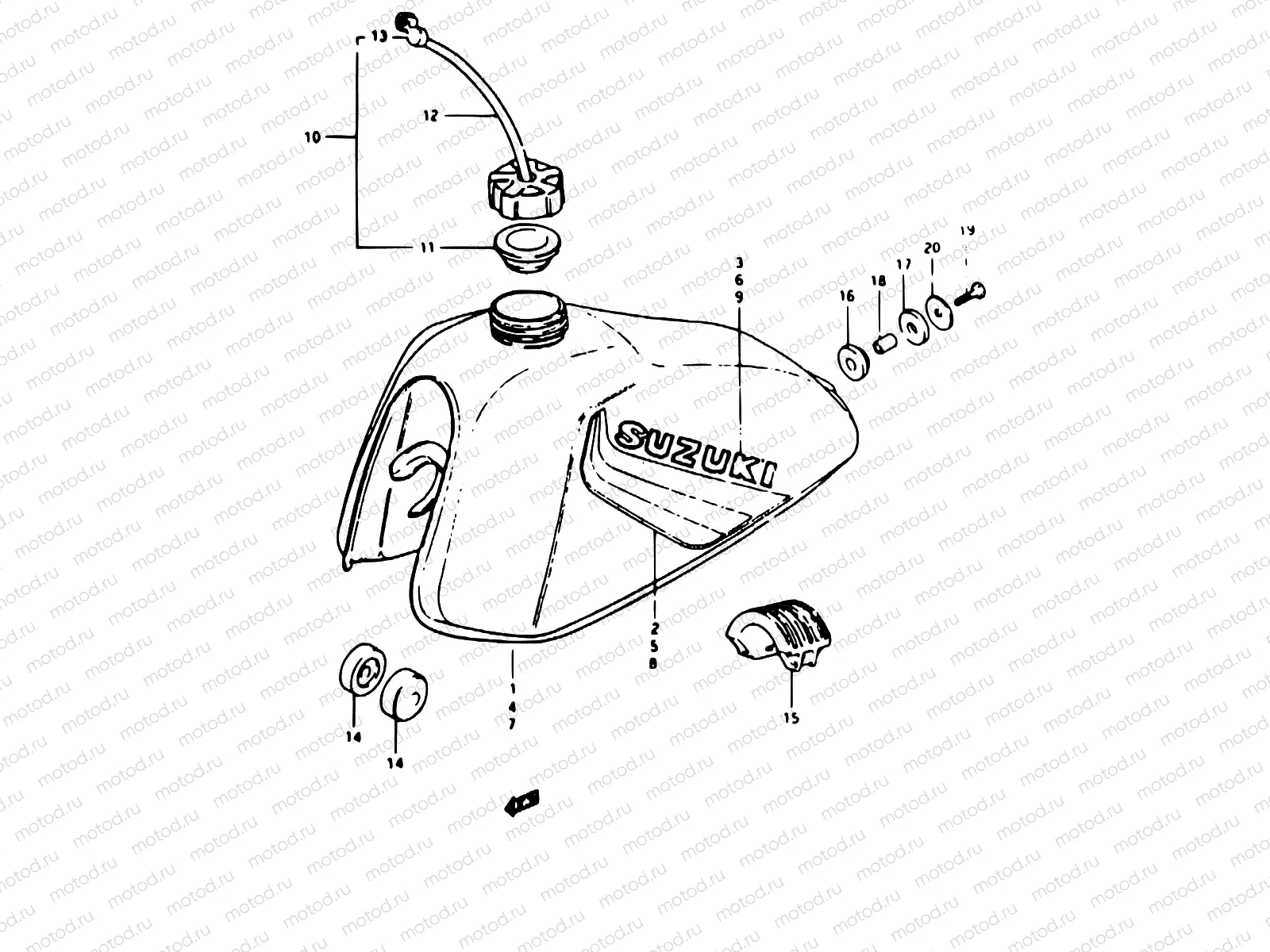 42 - FUEL TANK (MODEL Z)