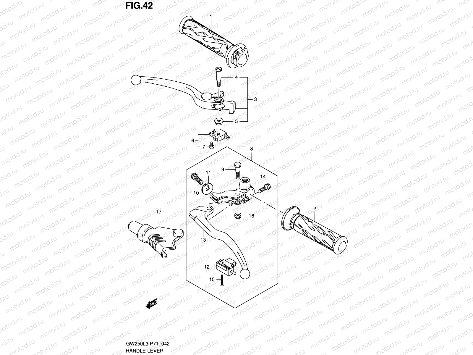 42 - HANDLE LEVER