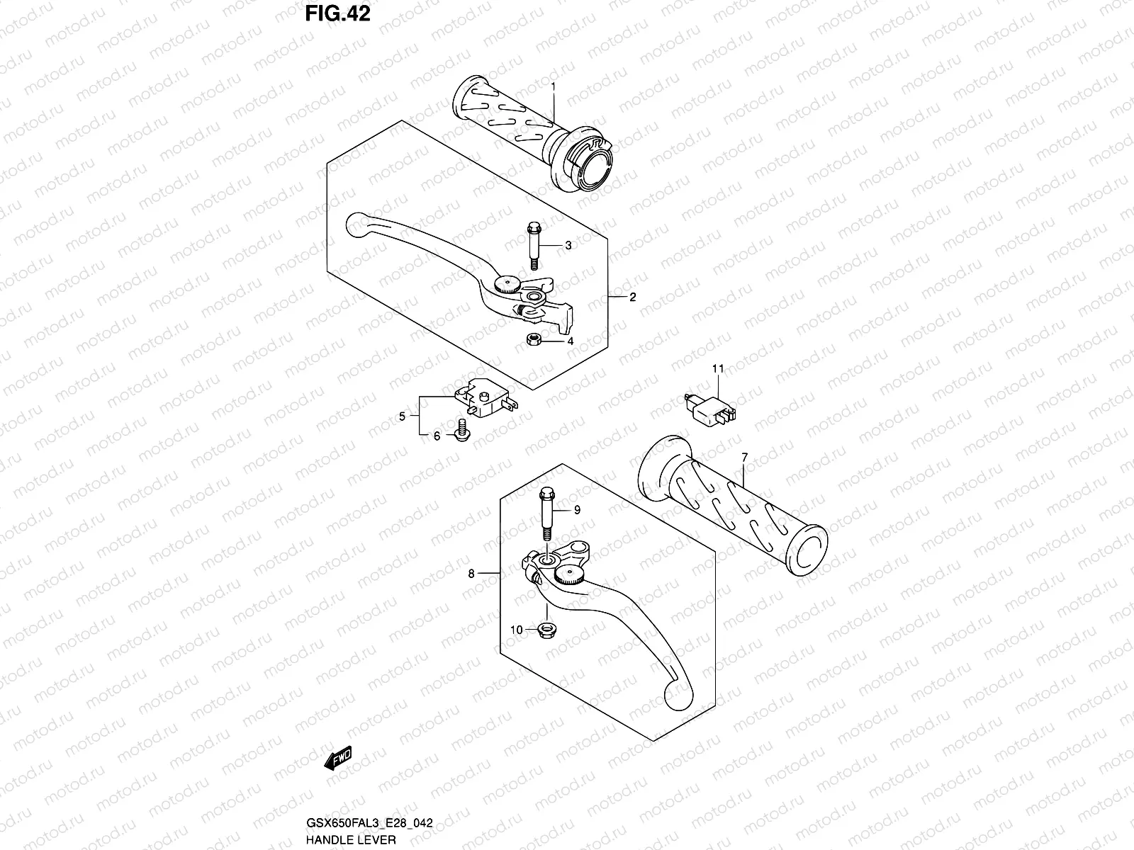 42 - HANDLE LEVER