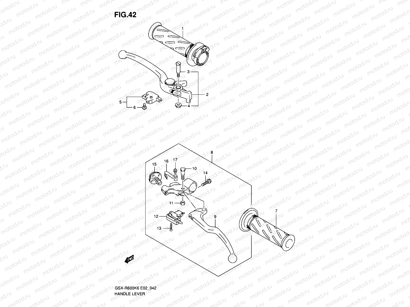 42 - HANDLE LEVER