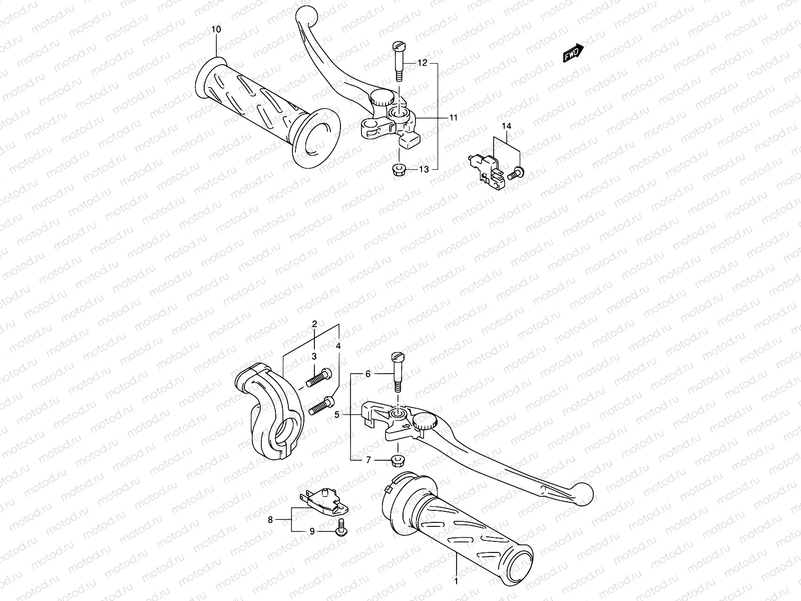 42 - HANDLE LEVER (SV1000S/S1/S2)