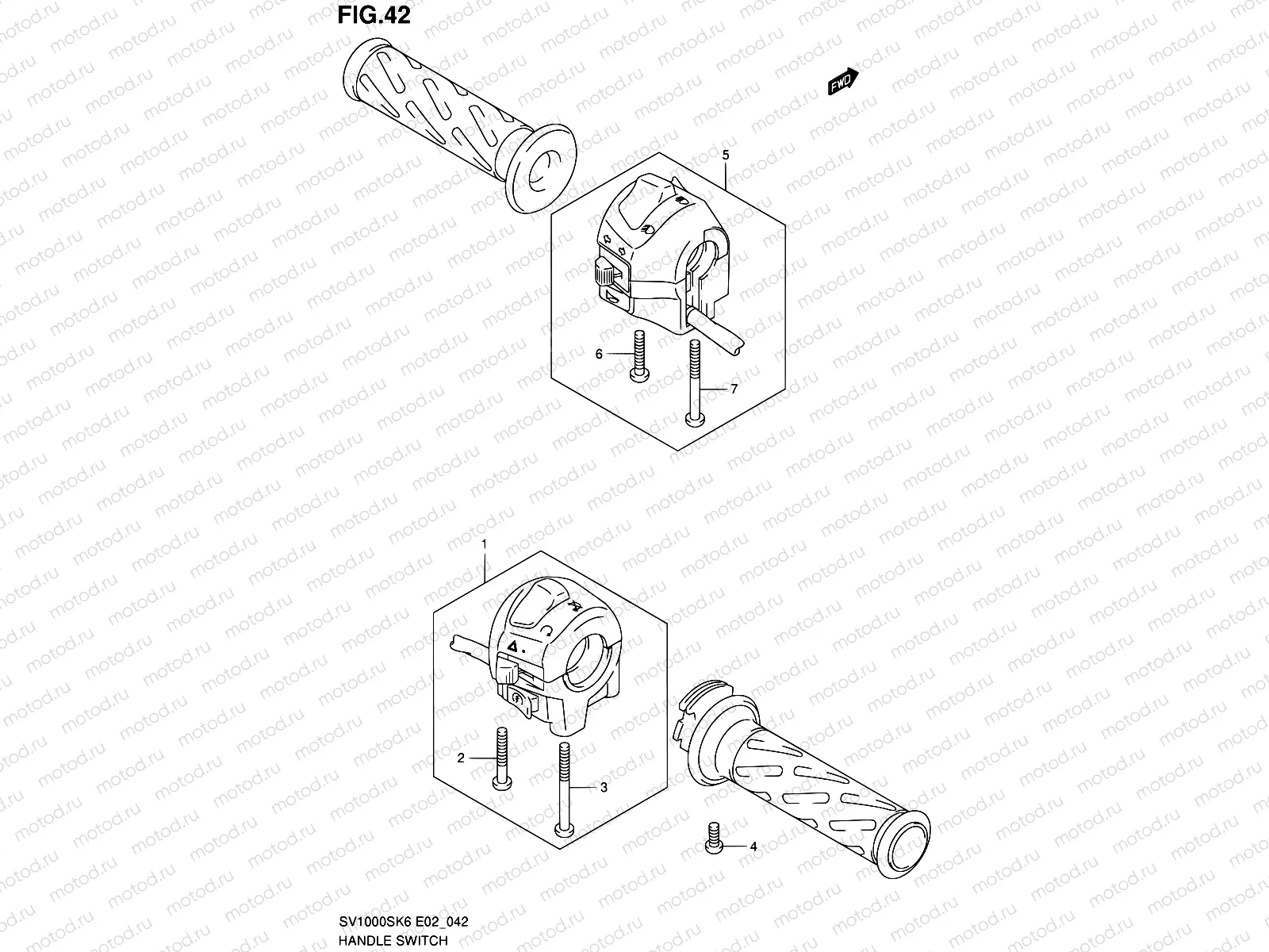 42 - HANDLE SWITCH (SV1000/U1/U2)