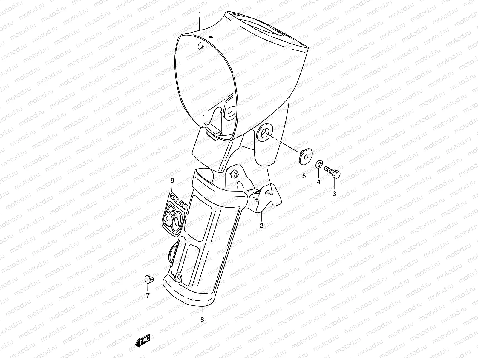 42 - HEADLAMP HOUSING