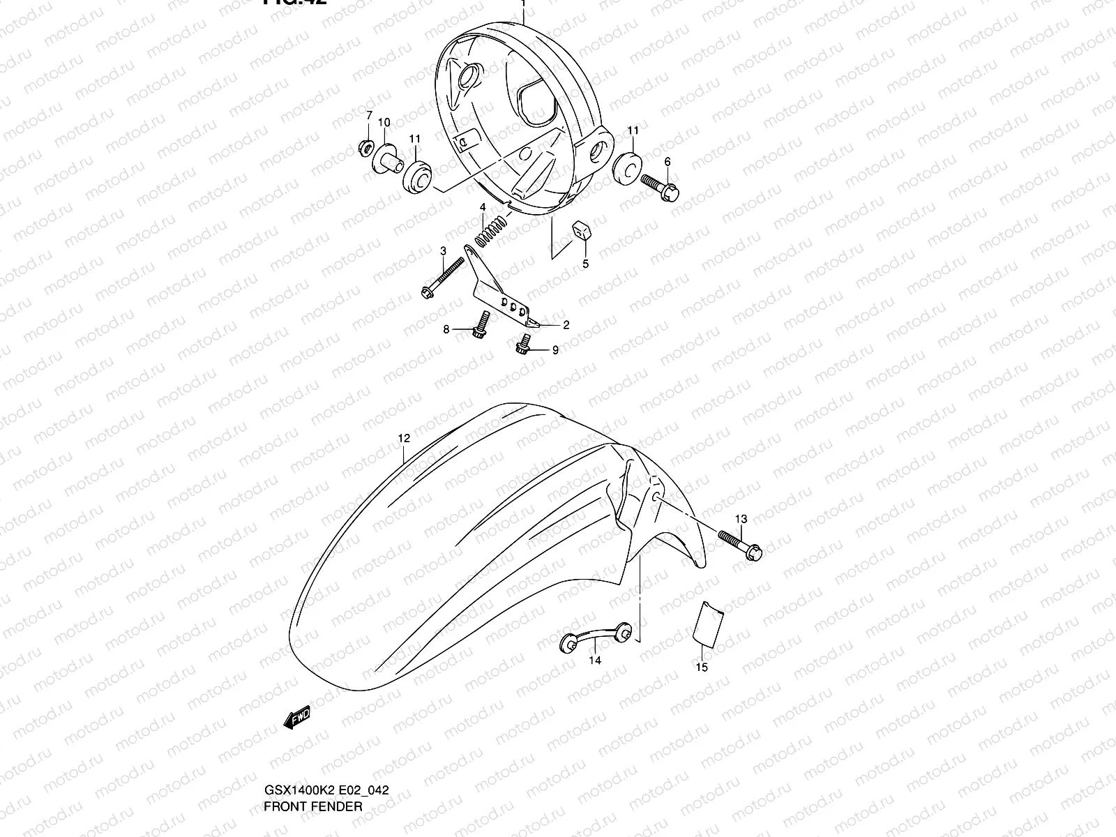 42 - HEADLAMP HOUSING