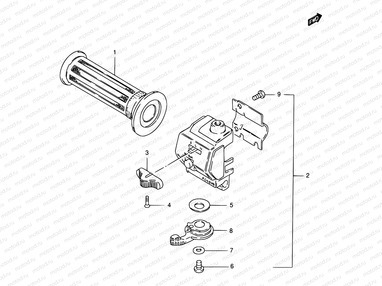 42 - LEFT HANDLE LEVER