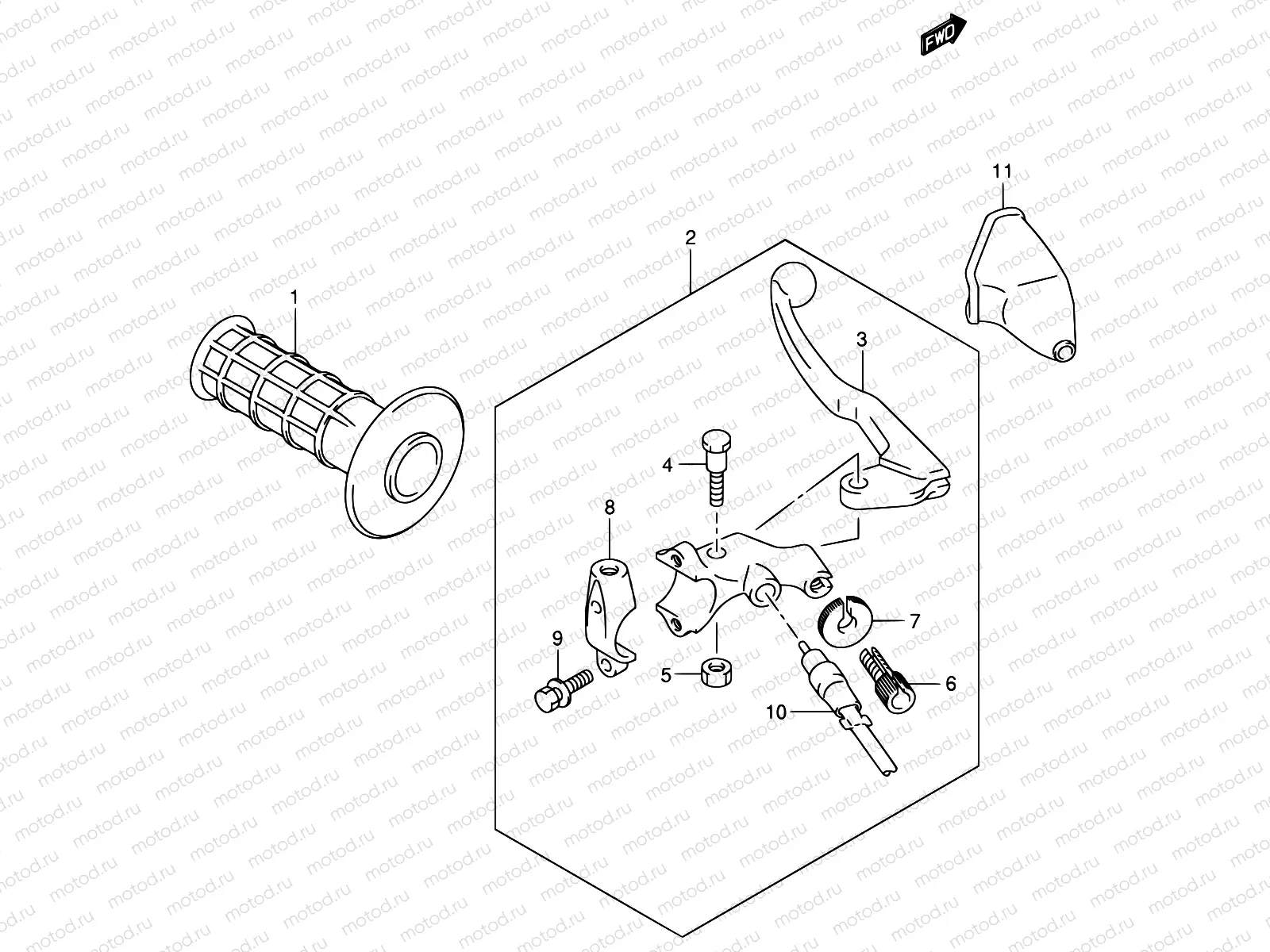 42 - LEFT HANDLE LEVER