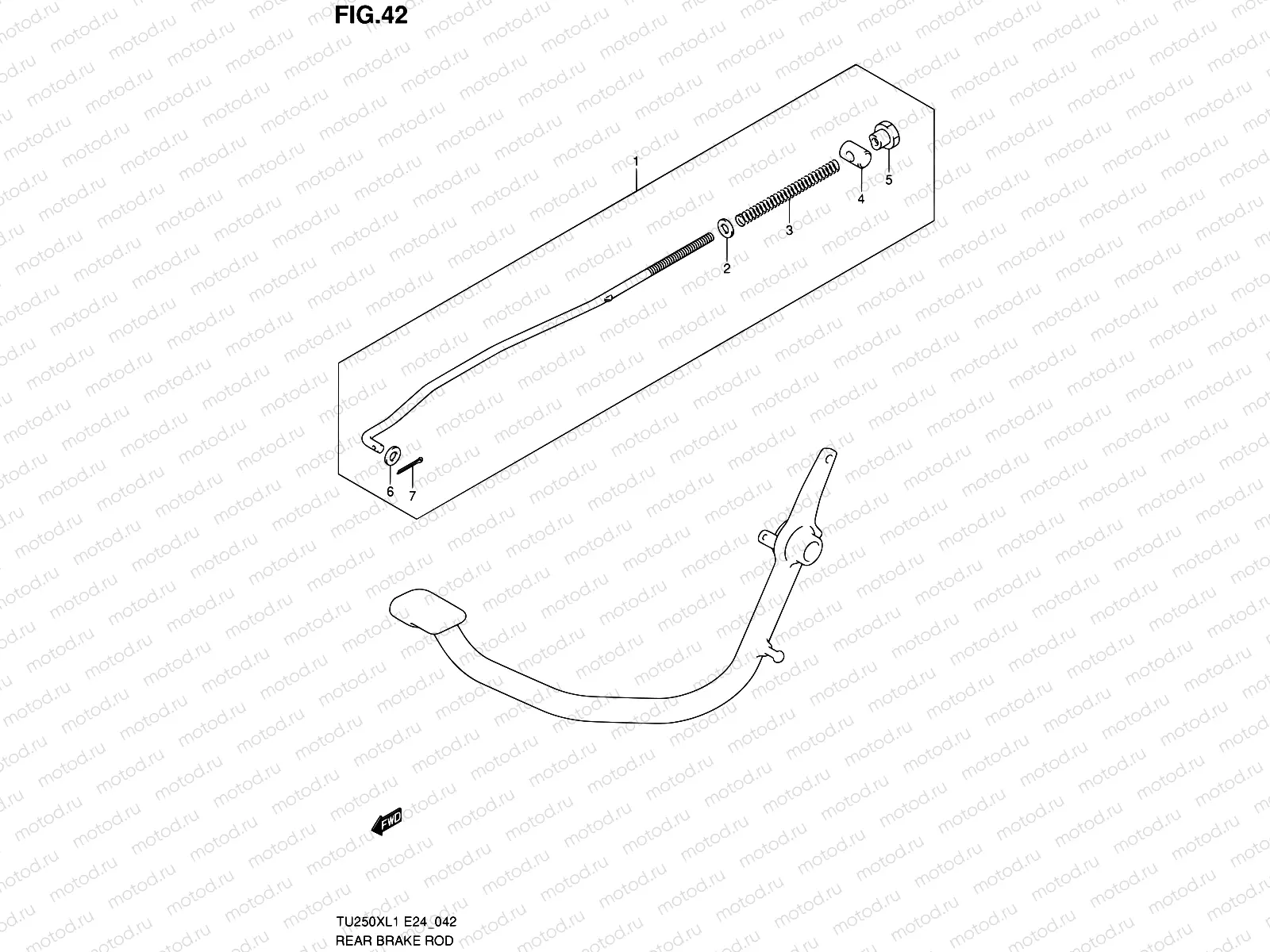 42 - REAR BRAKE ROD