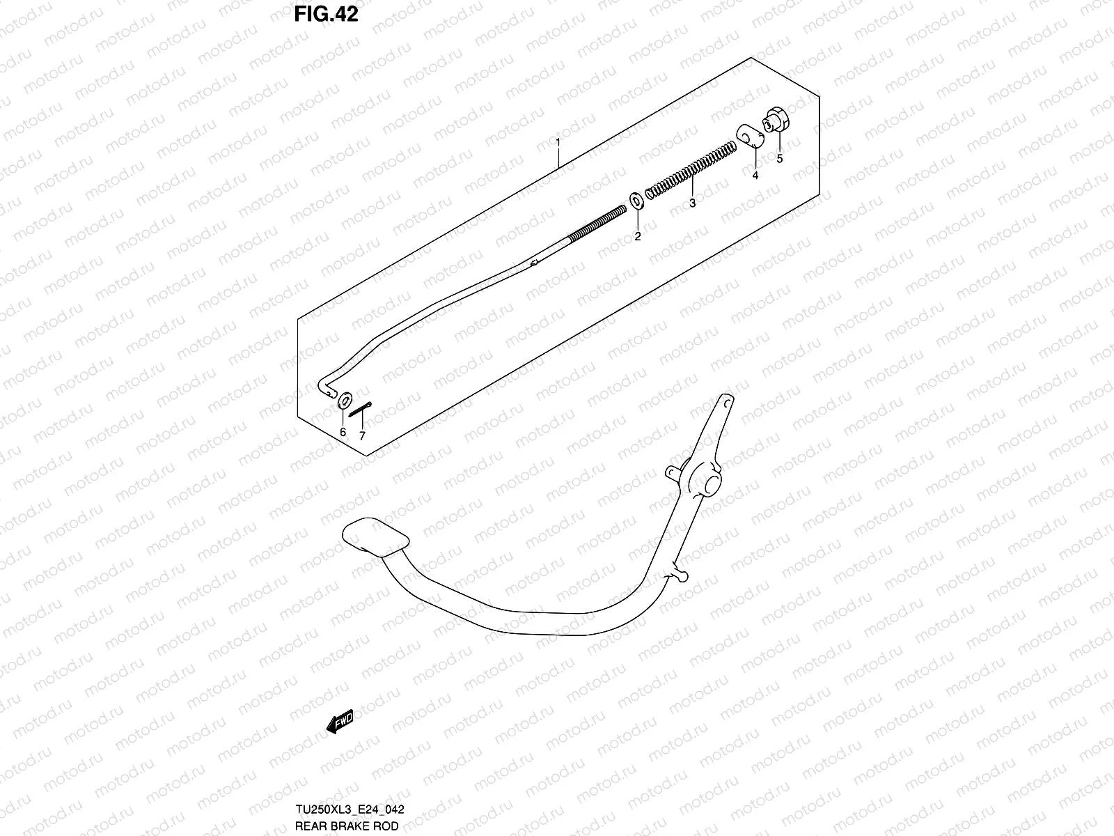 42 - REAR BRAKE ROD