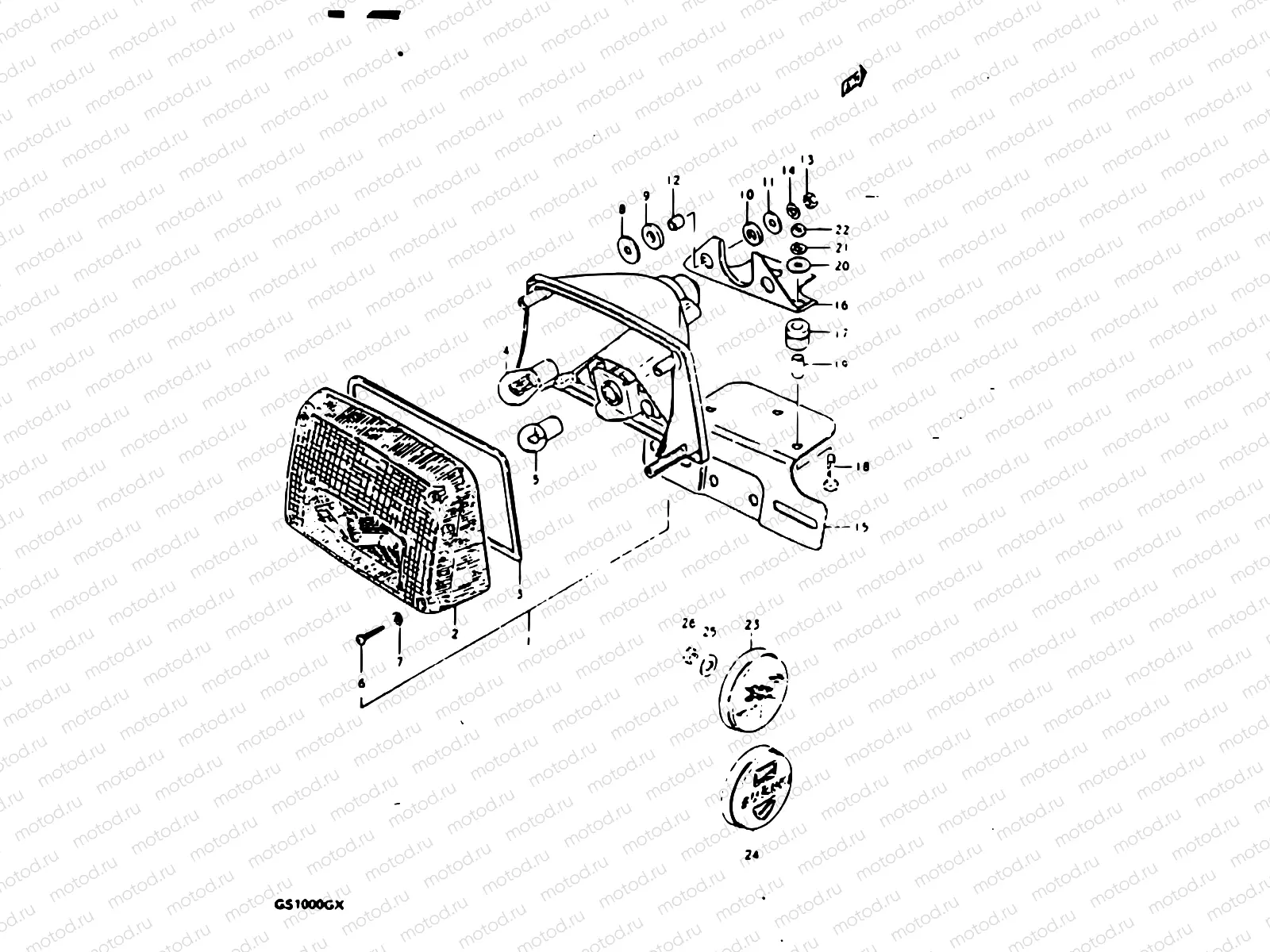 42 - REAR COMBINATION LAMP (E02, E04, E21)