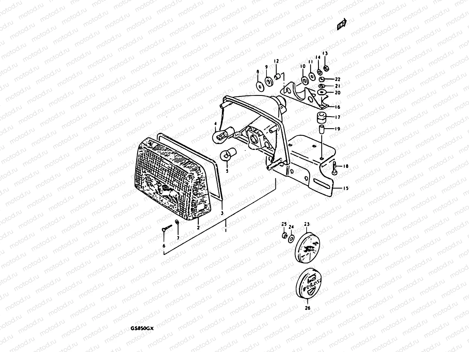 42 - REAR COMBINATION LAMP (E02, E04, E21)