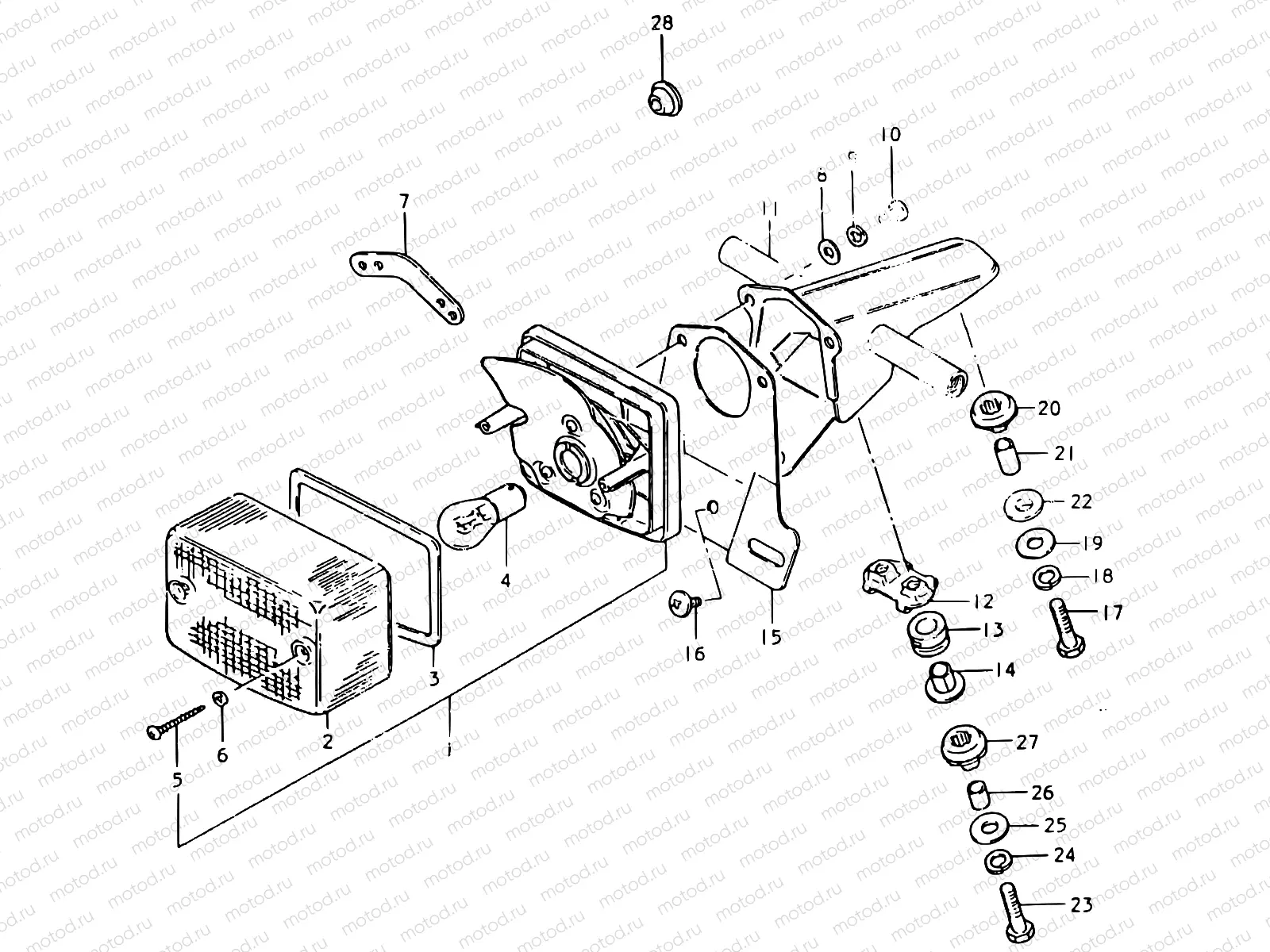 42 - REAR COMBINATION LAMP (E26)