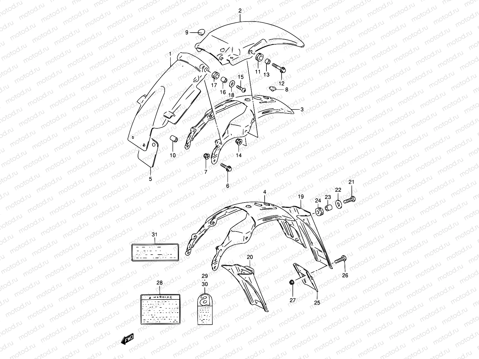 42 - REAR FENDER