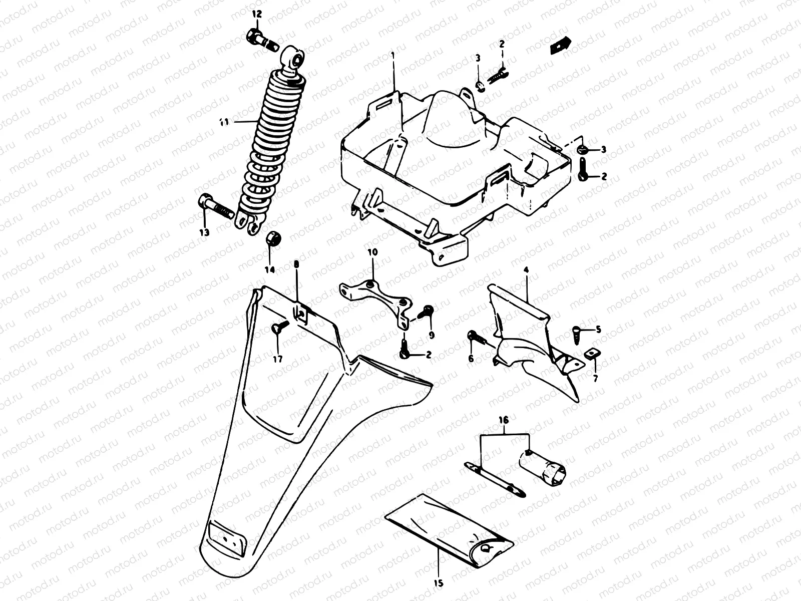 42 - REAR FENDER