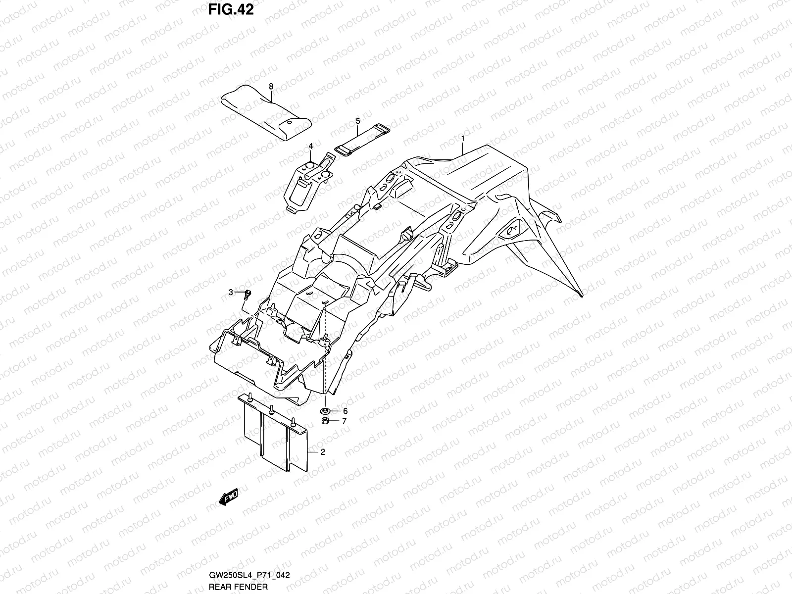42 - REAR FENDER
